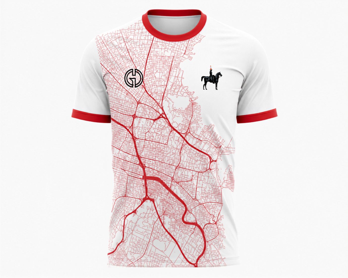 Glasgow Wellington FC Boston Edition Jersey, limited edition red and white
